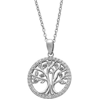 Auranto Collier - Silbercollier Lebensbaum - M262108