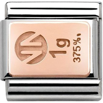 Nomination Anhänger - Composable Classic - 9k Rosegold, Edelstahl - Barren - 430102/01