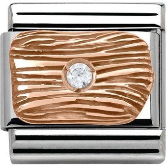 Nomination Classic - Composable Classic - 9k Rosegold, Cubic Zirkonia - 430303/01