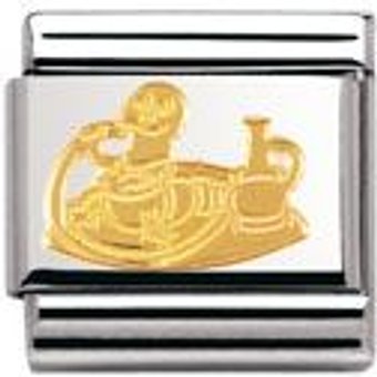 Nomination Classic - FANTASIA Edelstahl und 18-K-Gold (Raupe)