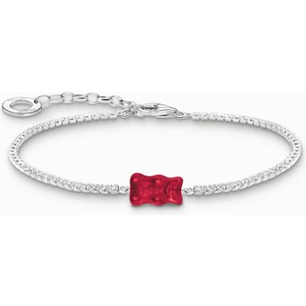 Thomas Sabo Armband - Tennisarmband mit rotem Goldbären - A2187-052-10-L19V