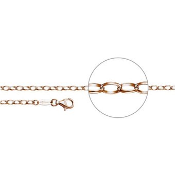 Der Kettenmacher Halskette - Ankerkette Silber Rosévergoldet - A9R