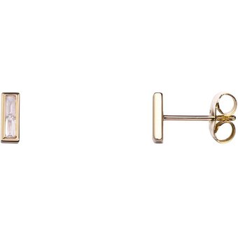 Stardiamant Ohrstecker - Brillant Gelbgold 585 - D2117G