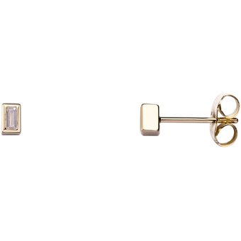 Stardiamant Ohrstecker - Brillant Gelbgold 585 - D2128G