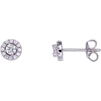 Stardiamant Ohrstecker - Brillant Weißgold 585 - D2134W