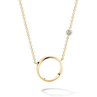FJF JEWELLERY Halskette - Circle II - FJF0010009YWH