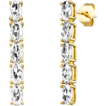 Julie Julsen Ohrringe - CRYSTAL LINE - JJER33360-4G