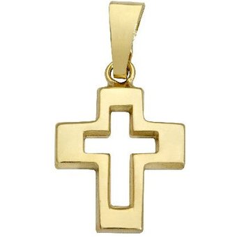 Schneider Basic Anhänger - Kreuz – Gold - K08