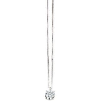 Palido Collier - Solitär Weißgold 585 - K10899