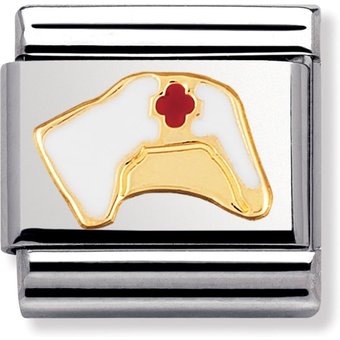 Nomination Classic - DAILY LIFE Edelstahl, Email und 18K-Gold (Hut Krankenschwester)