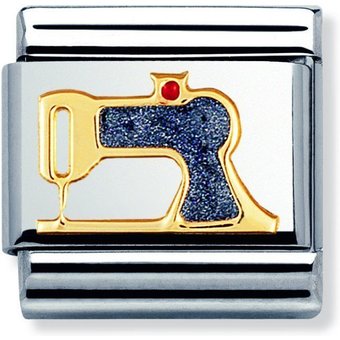 Nomination Classic - DAILY LIFE Edelstahl, Email und 18K-Gold (Nahmaschine)