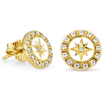Maja Emulto Ohrstecker - Starshine White - EL00112.ER.YG.W