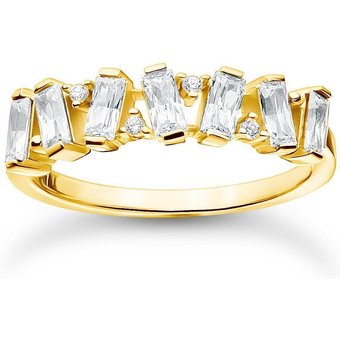 Thomas Sabo Ring - Weiße Steine Gold - TR2346-414-14