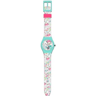 Analoge Mädchenuhr in einer Metallbox Disney Minnie