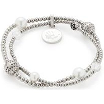 Armband Vaporoso aus Edelstahl zweireihig