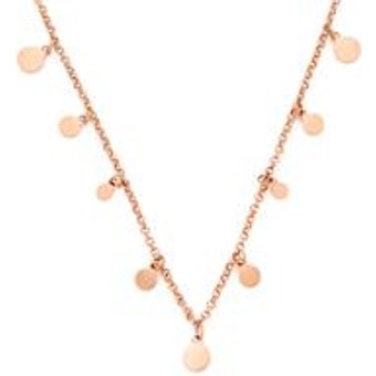 Damenkette Rica aus Edelstahl, IP Rosé