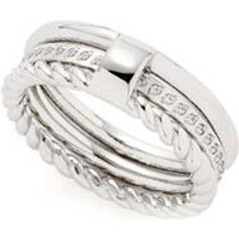 Damen Ringset Mascha aus Edelstahl mit Zirkonia