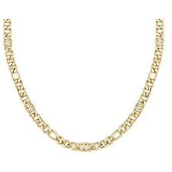 Figarokette für Damen Double B, Edelstahl, IP Gold