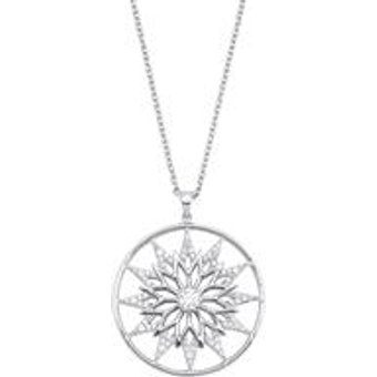 Maxikette fĂĽr Damen aus 925er Silber mit Zirkonia