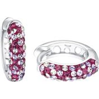 Creolen aus Sterlingsilber mit Zirkonia für Mädchen