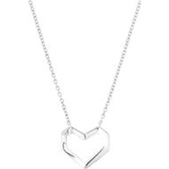 925er Silber Kette Herz fĂĽr Damen mit Zirkonia