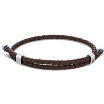 Armband fĂĽr Herren aus braunem Leder