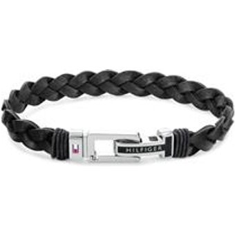 Herrenarmband Casual aus schwarzem Leder