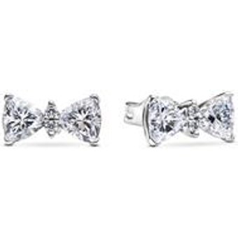 Schleifen Ohrstecker für Damen Sterlingsilber, Timeless