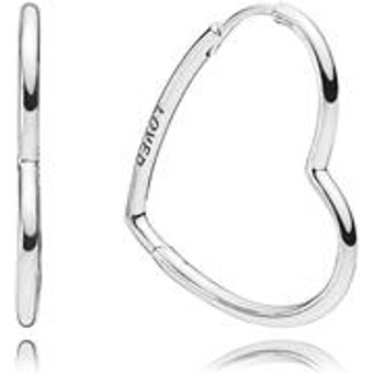 Creolen Herzen für Damen aus Sterlingsilber