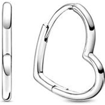 Herz Creolen für Damen aus Sterlingsilber