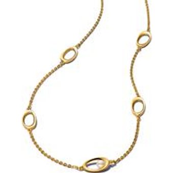 Damenkette Essence mit SĂĽĂźwasserzuchtperle, IP Gold