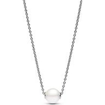 Kette fĂĽr Damen aus Sterlingsilber mit Perle, Timeless