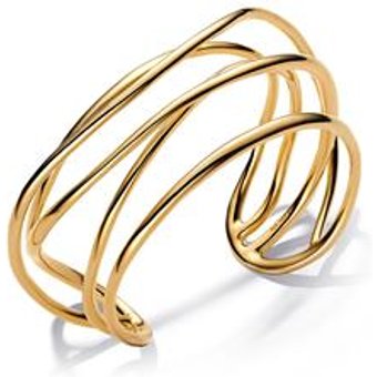Mehrsträngiger Armreif für Damen, IP Gold, Essence
