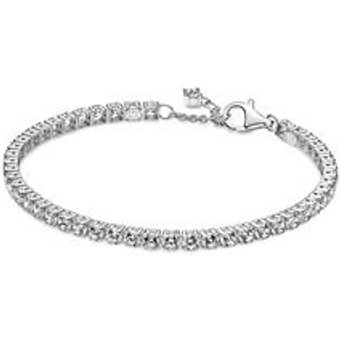 Tennisarmband für Damen aus 925er Silber mit Zirkonia
