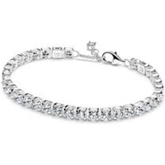 Damen Tennisarmband Timeless, Sterlingsilber, Zirkonia