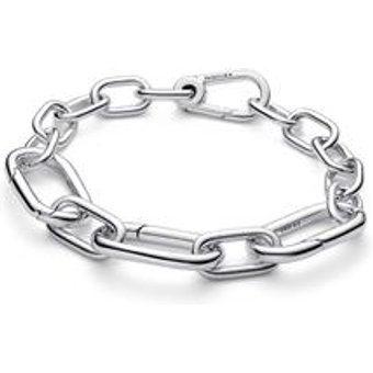 ME Armband für Damen, aufklappbare Links, 925er Silber