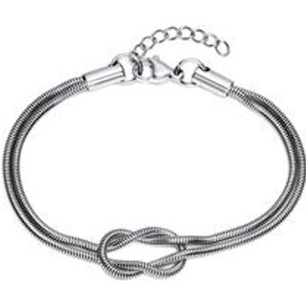 Damen Armband Liebesknoten aus Edelstahl