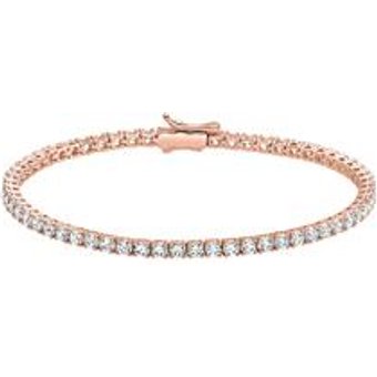Roségoldenes Rivière-Armband mit lab grown Diamanten