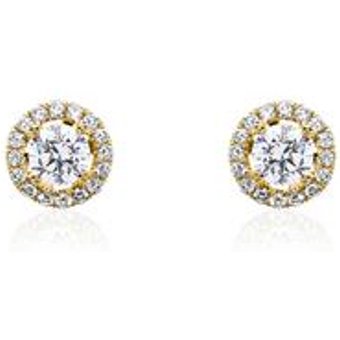 Damen Ohrstecker aus 585er Gold mit lab grown Diamant