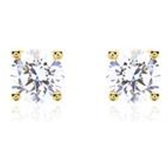 Lab grown Diamant Ohrstecker aus 14K Gold für Damen