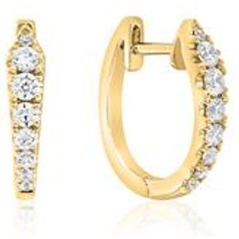 Gold Ohrringe für Damen mit Brillanten
