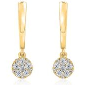 Diamant Ohrringe für Damen aus Gold