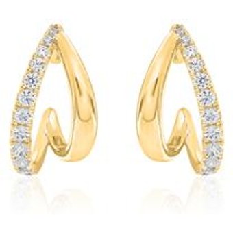 Damen Ohrstecker aus Gold mit Brillanten