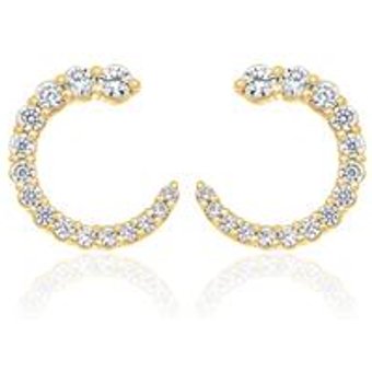 Ohrstecker für Damen aus Gold mit Diamanten