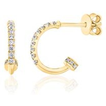 Damen Ohrstecker aus Gold mit Diamanten