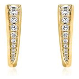 Gold Ohrstecker für Damen mit Diamanten