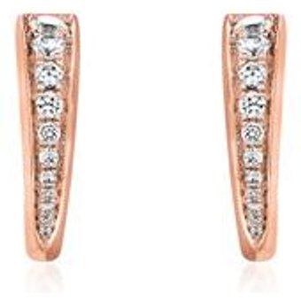 Roségold Ohrstecker für Damen mit Diamanten