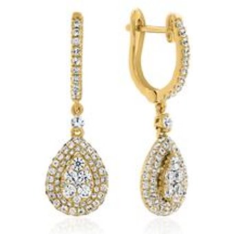 Ohrringe für Damen aus Gold mit Brillanten