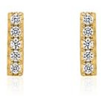 Gold Ohrstecker für Damen mit Lab Grown Diamanten
