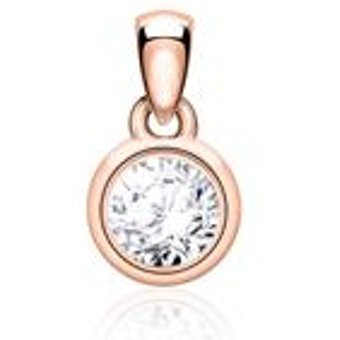 Anhänger für Damen aus 585er Roségold mit Brillant